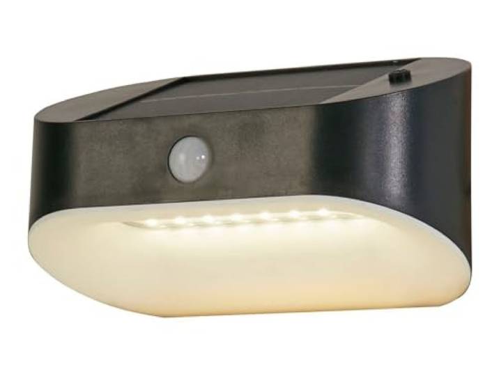 Searchlight Solar LED-Wandleuchte mit PIR-Bewegungssensor Grau