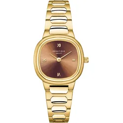 Rosefield ORBGSG-OR08 Damenuhr Gaia XS Goldfarben/Braun
