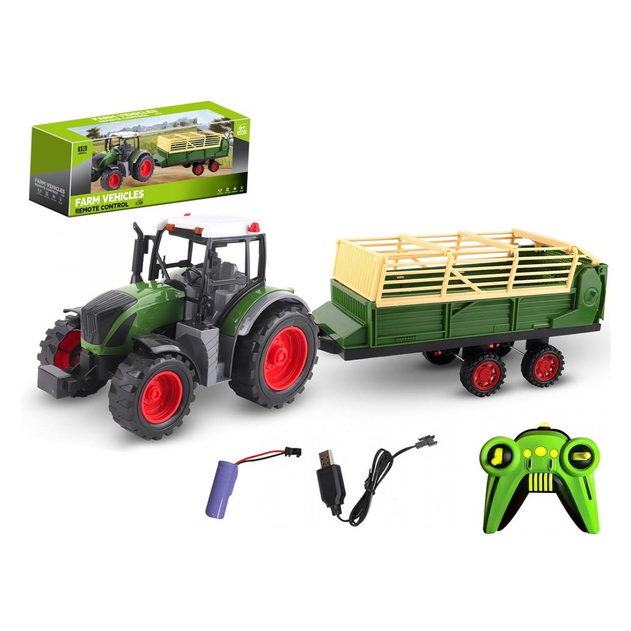 MADE Ferngesteuerter Traktor mit Anhänger, USB-Ladung (56268547)