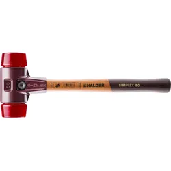 SIMPLEX-Schonhämmer, mit Stahlgussgehäuse und Holzstiel Ø=30 mm