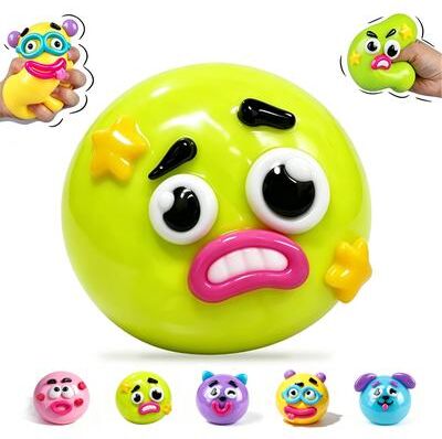 JoyToys Smushers Dog Face Swap Slow Rise Squishy Toy Soft Sensory Fidget Blind Box Gift b