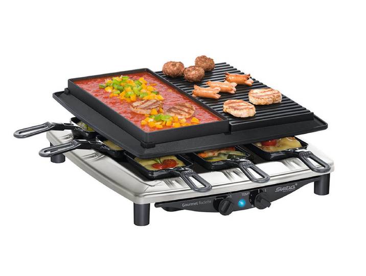 Steba RC 4 plus Deluxe Chrom Raclettegerät