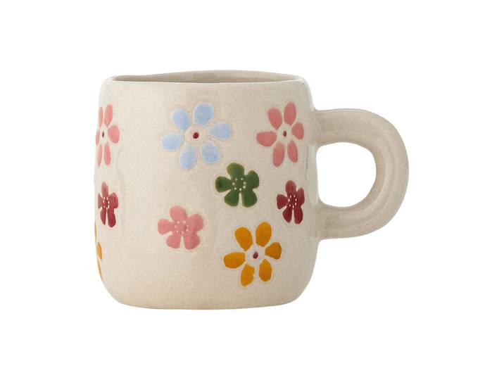 Bloomingville Tasse Millie 11 cl Blanc, fleurs