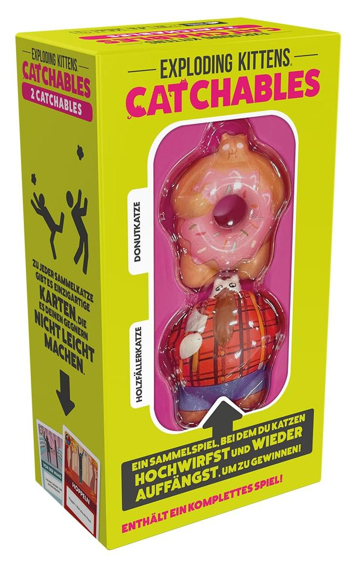 Exploding Kittens Catchables 1 Donutkatze & Houthakkerskat voor 2 spelers