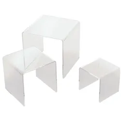 deflecto 3er-Set Podest »3901CR« quadratisch