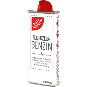 Gut&Günstig Feuerzeugbenzin, zum nachfüllen, mit Sicherheits-Ventil, 125ml