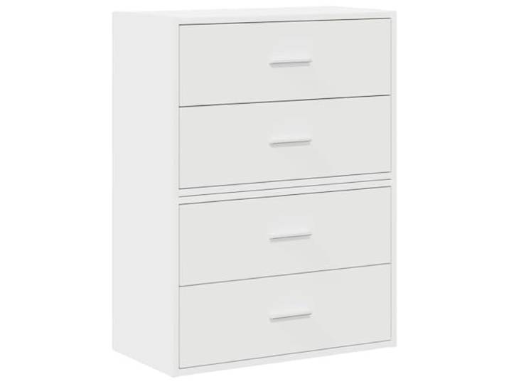 LMTYOENFG 2er Set Beistellschrank Weiß 60x31x40 cm Holzwerkstoff Flexibles 2er-Set Nachttisch für Schlafzimmer und Wohnzimmer. Stapelbar oder nebeneinander montierbar mit Schubladen.