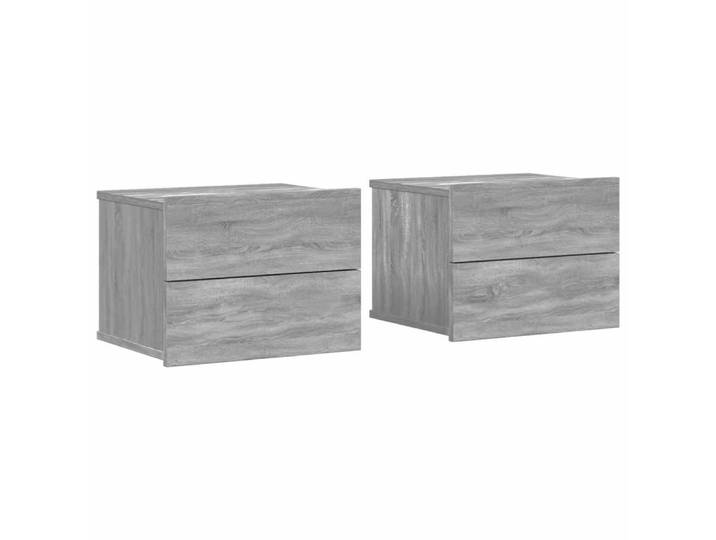 Tables de chevet bois transformé gris 40 x 30 x 30 cm