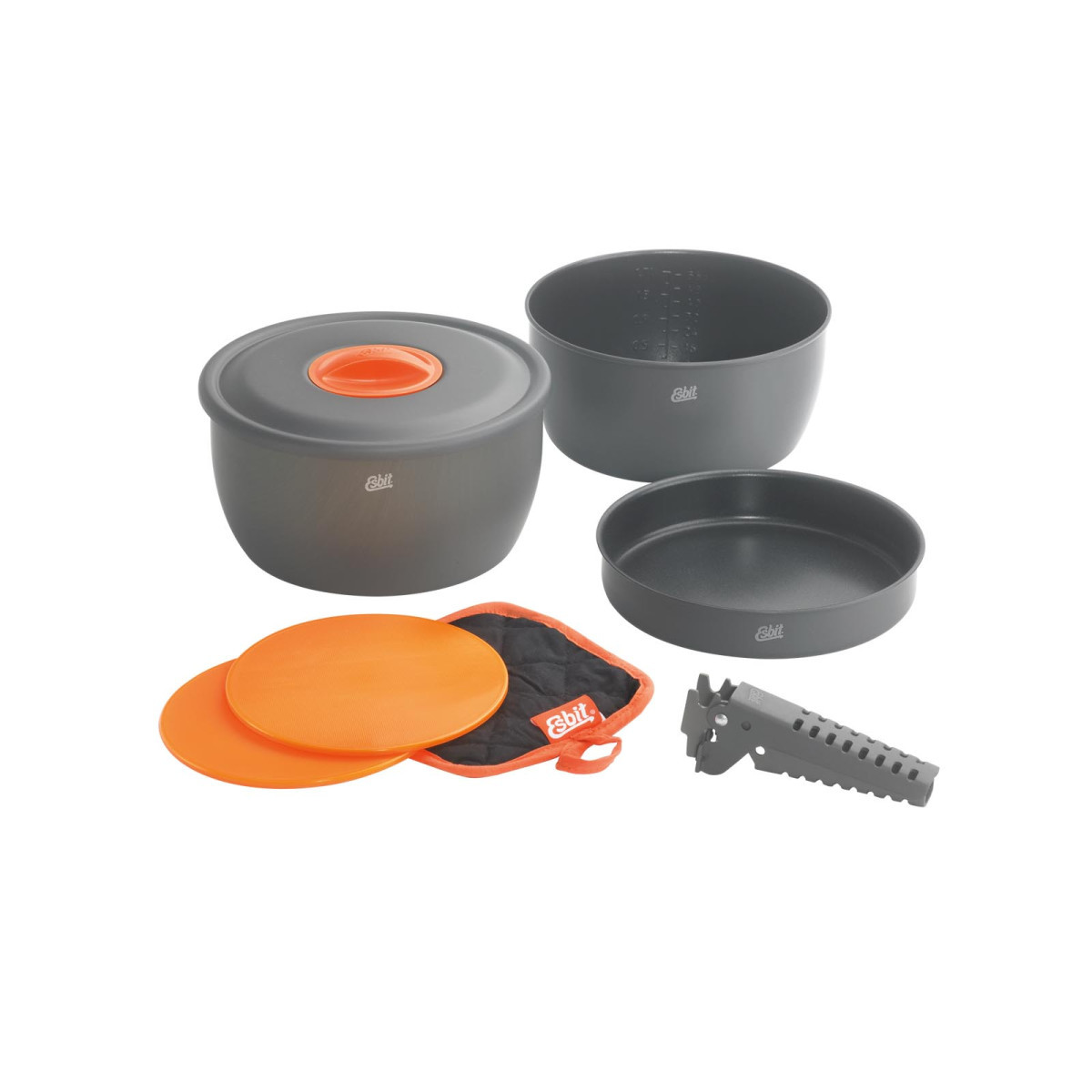 Esbit Aluminium kookset CW2500NS met antiaanbaklaag