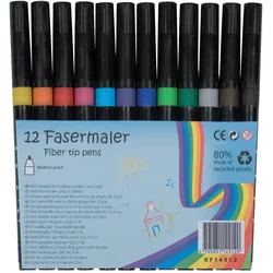Faserschreiberetui, 12 Stück, sortiert Q-CONNECT KF14912