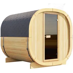 Wolff Finnhaus Gartensauna Colm 2123 Bausatz naturbelassen - 42 mm Ohne Ofen