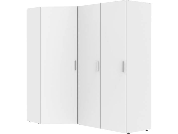 Mehrzweckschrank, Weiß, 185x54 cm, Spanplatte, Drehtür, Modern, Wimex