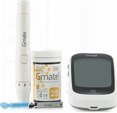 Gmate Glucometro Origin & Go + Juego de Glucosa Tiras Set