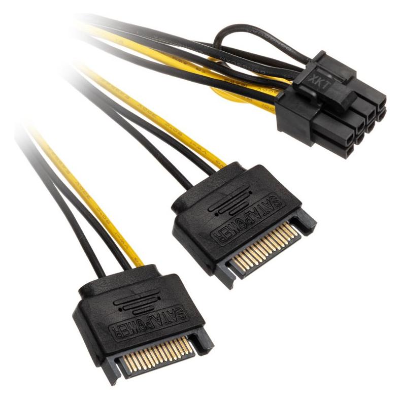Akasa 15-Pin-SATA (30 cm, PCIe, SATA) (AK-CBPW19-15)