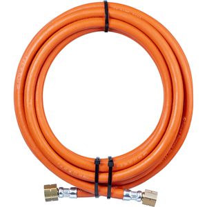 Sievert Gasschlauch 770025, 4x4mm, 5 m, für Butan- & Propangas, 2x Linksgewinde 3/8 Zoll