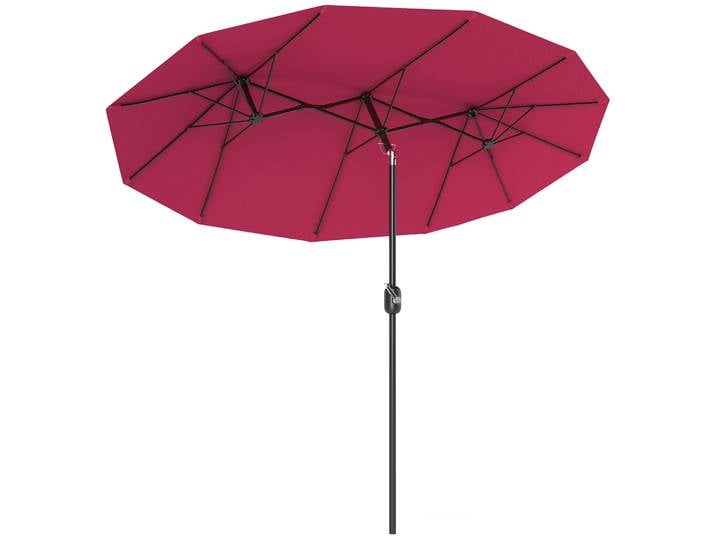 Parasol double Outsunny 295X152X222 cm