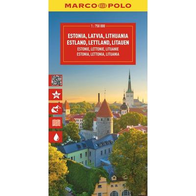 MARCO POLO Reisekarte Estland, Lettland, Litauen 1:750.000, Sonstige von Marco Polo, MairDuMont, 978-3-575-02192-2