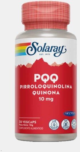 SOLARAY PQQ 10mg 30 CAPSULAS VEGETAIS