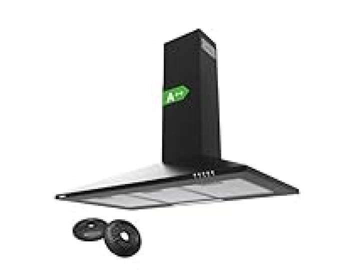 CIARRA CBCB9201 Hotte Aspirante Murale 90 cm Classe A++ Noir