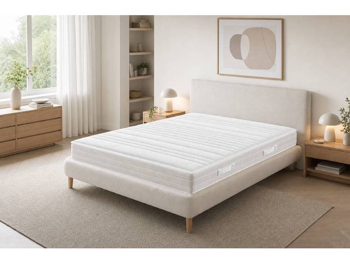 Tonnentaschenfederkernmatratze Avers - A 120 x 200cm H3 Andere Weiß