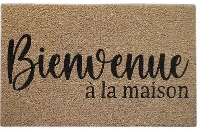IH Casa Decor Coir Door Mat Bienvenue A La Maison