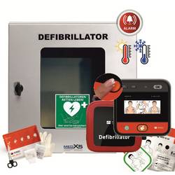 MEDX5 myPAD-M mit LCD-Bildschirm AED-Schild Außenbereich mit Sprachanweisungen, mit Heizung, inkl. Wandkasten 0-51223