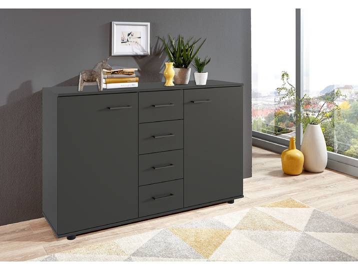 Commode 130cm Gris/Graphite