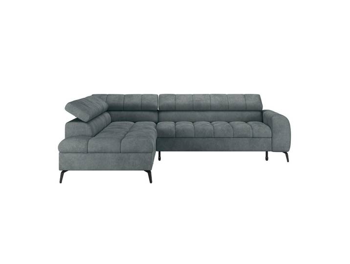 Livetastic Ecksofa, Lavagrau, Kunststoff, 5-Sitzer, L-Form, 261x203 cm, Stoffauswahl, Liegefunktion, Rücken echt, in den Filialen seitenverkehrt erhältlich, Armteil rechts, Wohnzimmer, Sofas & Couches, Wohnlandschaften, Ecksofas