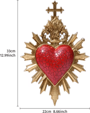 Inspire Picks Simple Heart Arrow Wall Decor Resin Romantic Hanging Pendant a20chuanxinjian jin