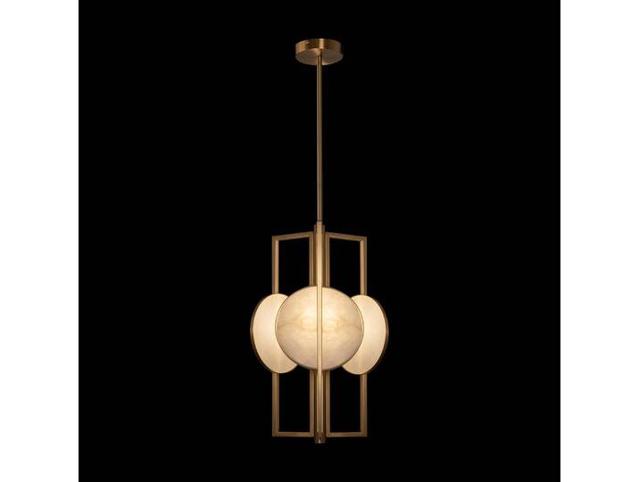 Hanglamp Marmo, dimbaar, messing / goud, Woon-/ Eetkamer, metaal, Modern, hanglamp
