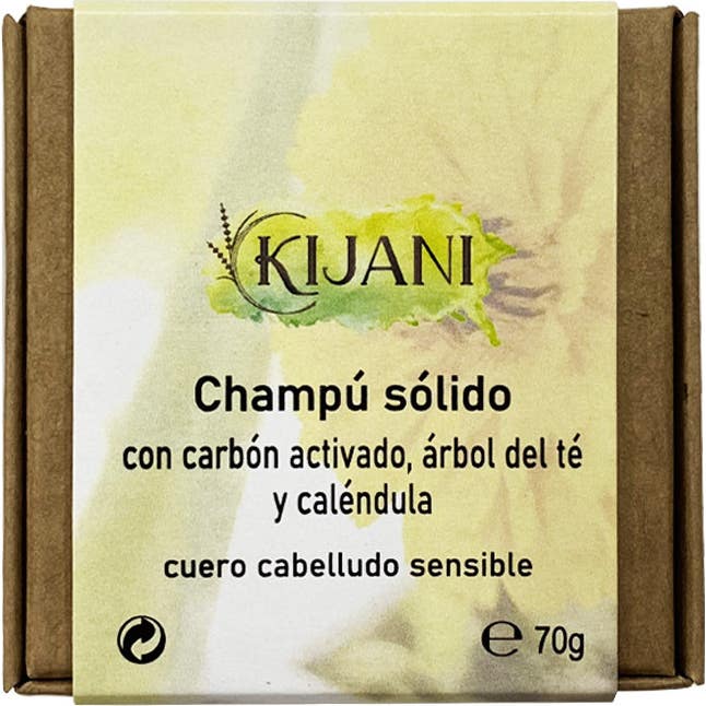 Kijani Shampooing Solide Cheveux Fins Cúrcuma 70 g