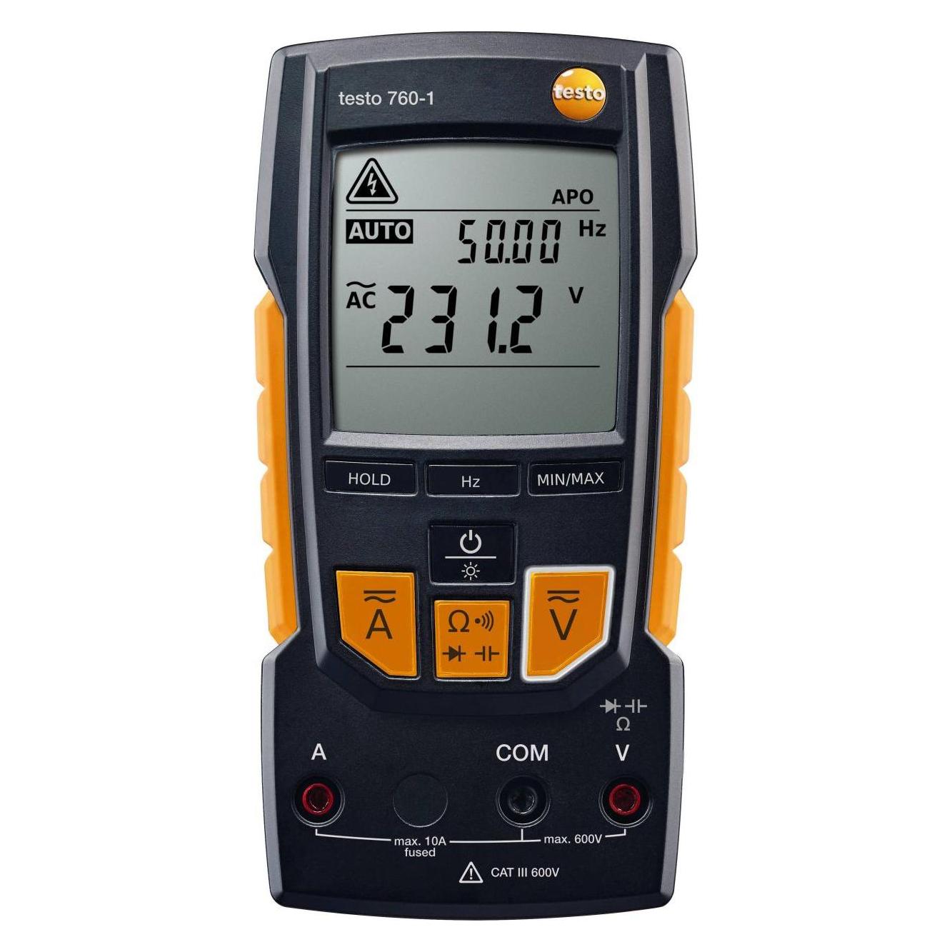 Testo Hand-Multimeter digital 760-1 (CAT III 600V, CAT IV 300V, Hand-Multimeter) (0590 7601)