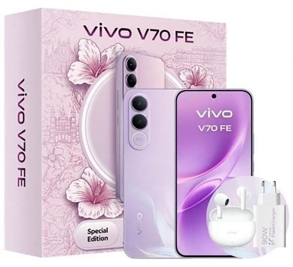 VIVO V70 FE + BUD, 17,4 cm (6.83"), 8 GB, 256 GB, 200 MP, Android 16.0, Violett