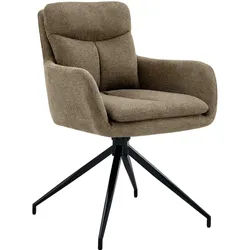 CLP Esszimmerstuhl Somers Stoff   Farbe: braun