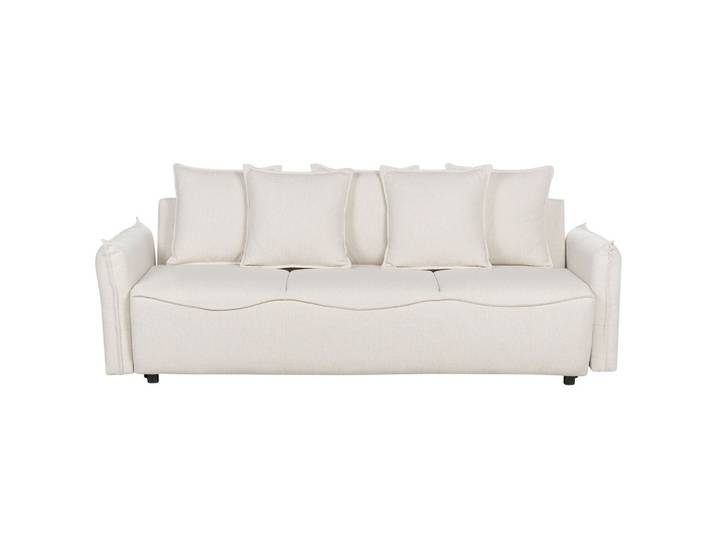 3-SITZER-SCHLAFSOFA cremeweiß mit Stauraum Krama