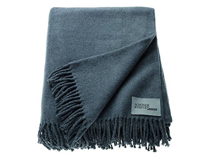 Schöner Wohnen Kollektion Sprei 140x200 katoen mix effen knuffeldeken Basics sofadeken donkergrijs