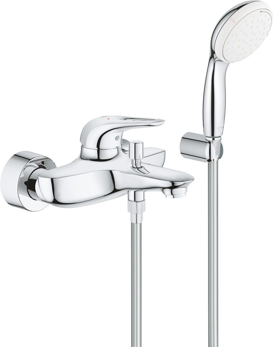 Grohe Gruppo Miscelatore Eurostyle New Per Vasca-Doccia Con Supporto Fisso e Doccetta Cod. 3359230A