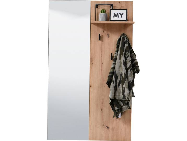 Garderobenpaneel HOME AFFAIRE Sardinia , braun (artisan eiche), B:79cm H:132cm T:19,5cm, Holzwerkstoff, Garderobenpaneele, Garderobenpaneel