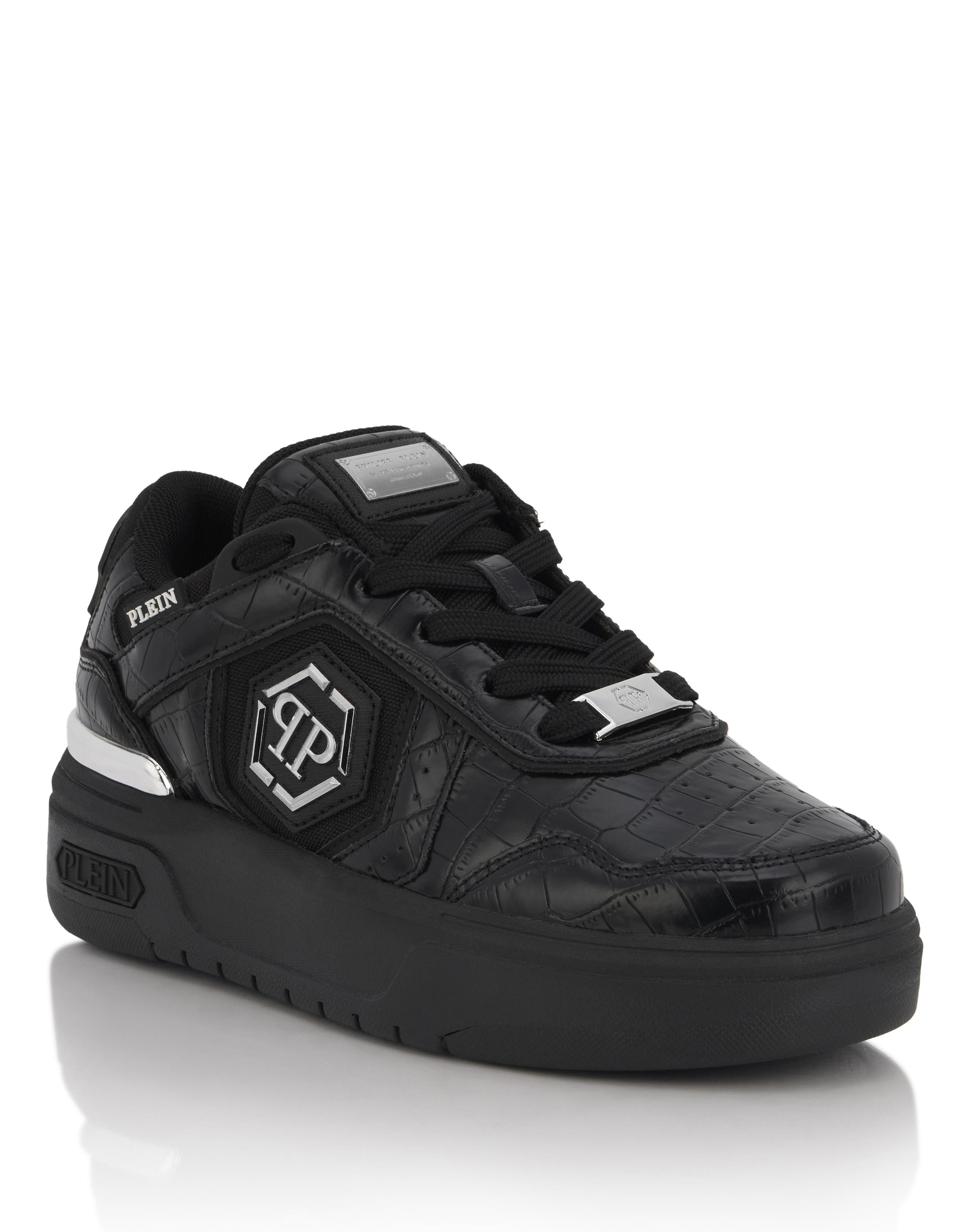 Philipp Plein Low-Top-Sneakers Sk8R Plein Cocco - Schwarz