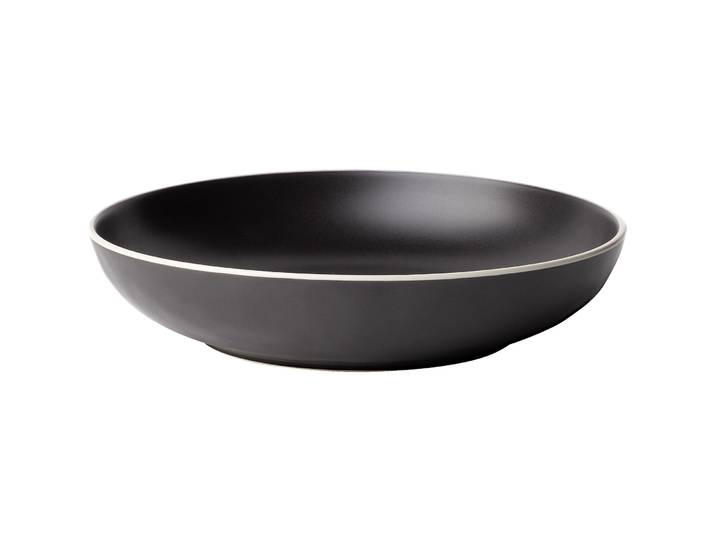 Teller tief Elements Yin & Yang schwarz Steinzeug D 22.8 cm - Teller tief