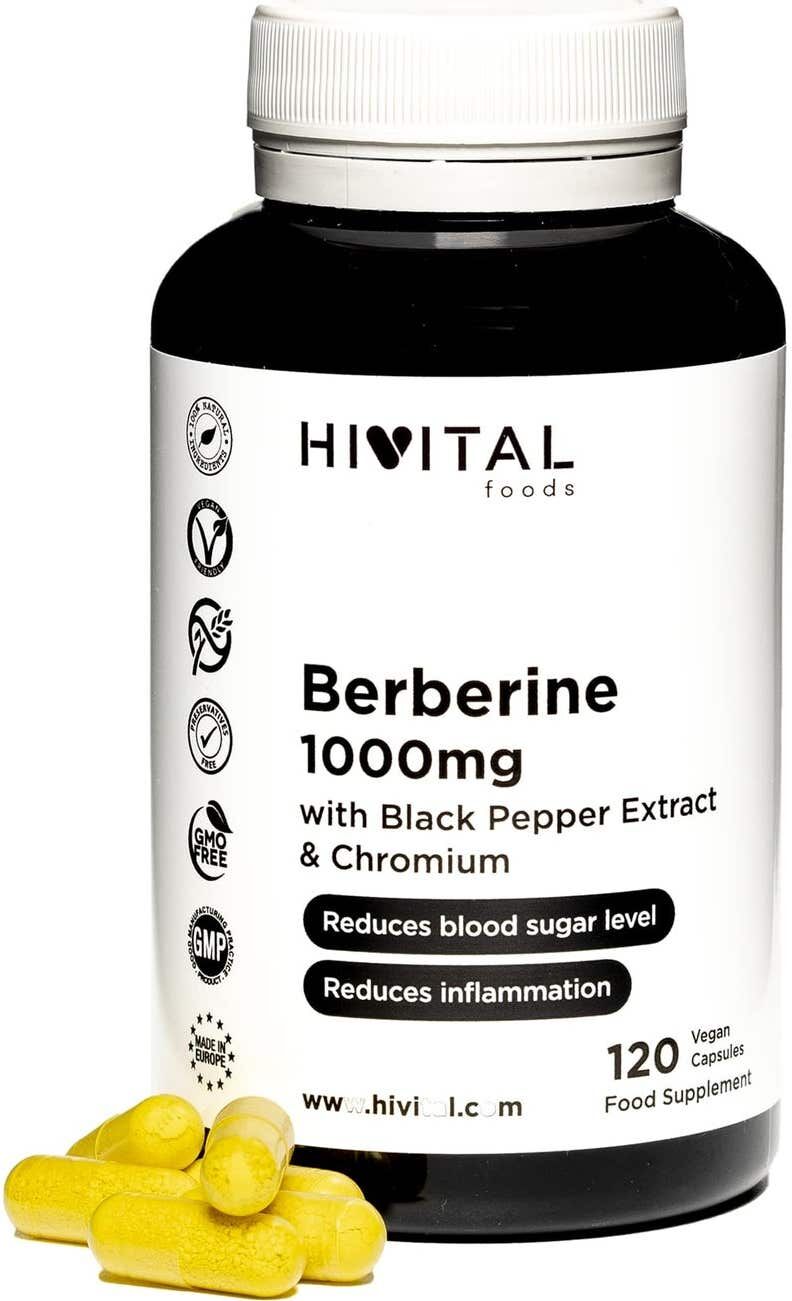 Hivital Foods Berberina 1000mg 120cáps veganas