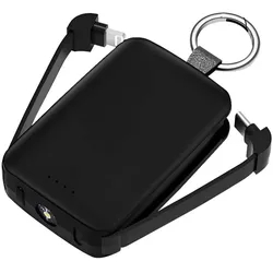 Jaym Powerbank 4000mAh USB-C/Lightning Lampe (4000 mAh), Powerbank, Schwarz