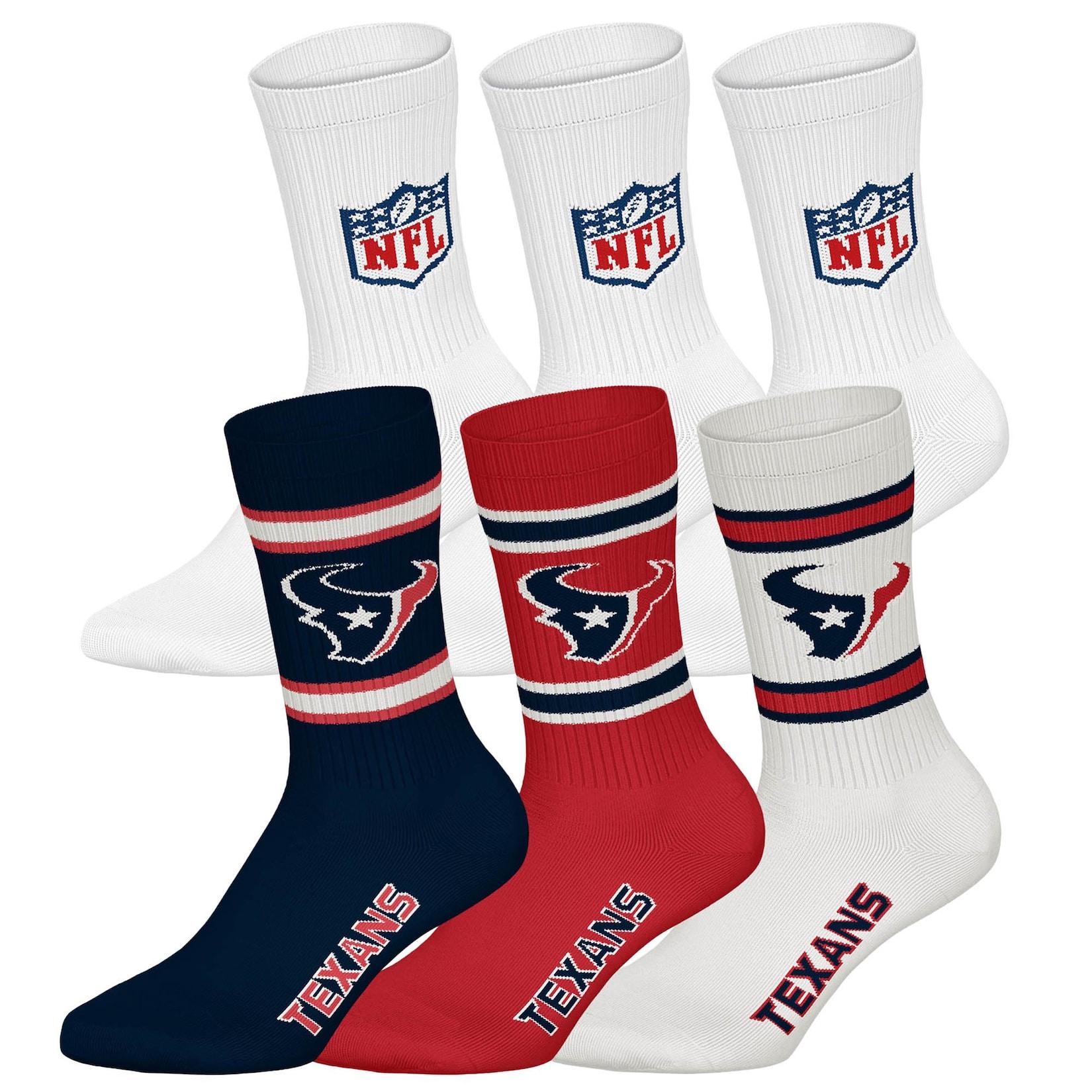 NFL 6Pack Crew Socks Unisex Socken