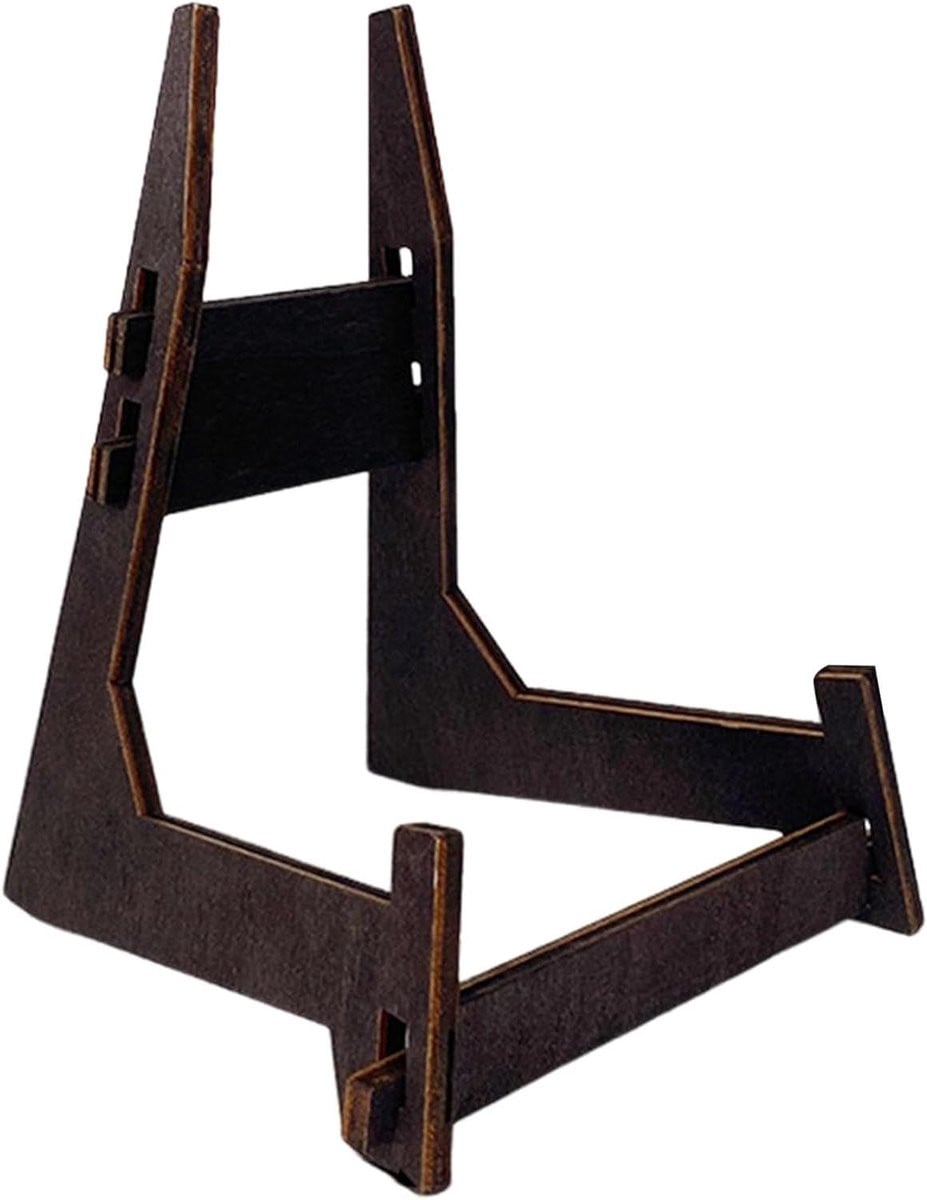 Houten Bordenstandaard voor Fotolijsten en Decoratie - Houtkleur - 20 cm