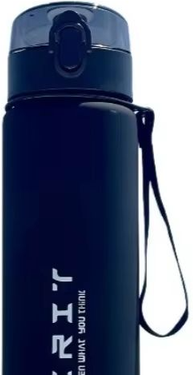 Uplifted Trends Large Capacity Sports Water Bottle With Time Scale Leak Proof Plastic Drinking Cup For Travel Fitness And Sports navy