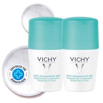 Vichy DEO Roll-on Antitranspirant 48h Doppelpack 2x50 ml Roller