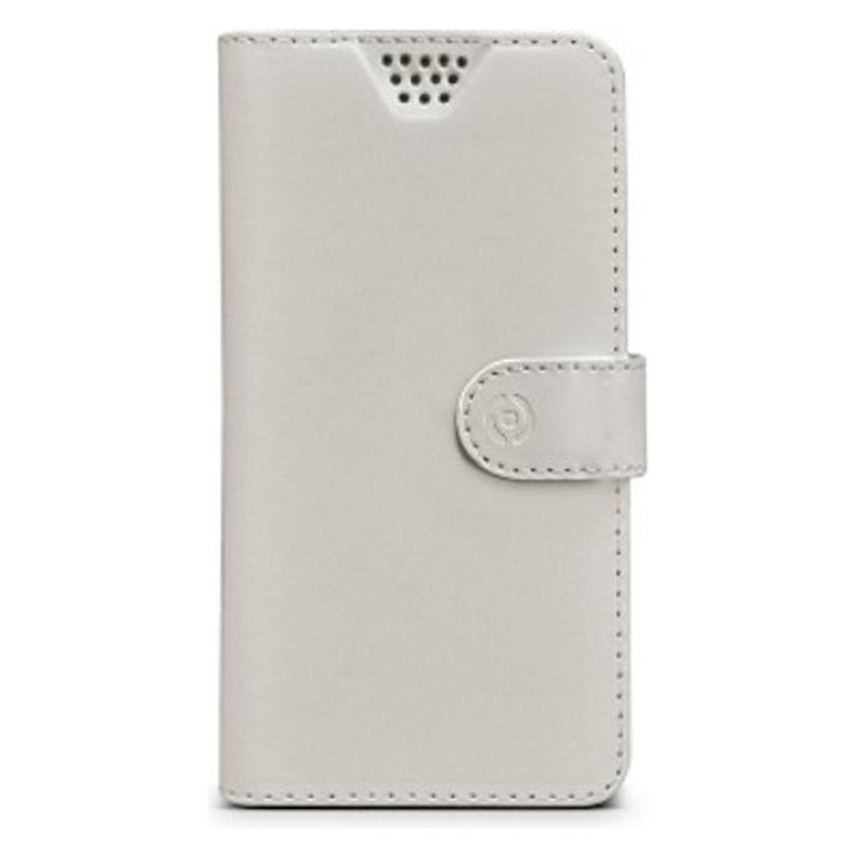 Celly WALLY UNICA Handytasche 12,7 cm (5') Pouch case Weiss (Universal) (WALLYUNIXLWH)