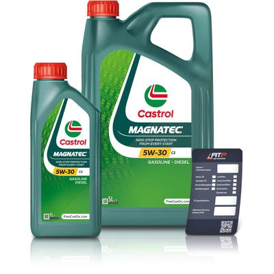 Castrol 6 L Magnatec 5W-30 C3 + Ölwechsel-Anhänger [Hersteller-Nr. 15F927]