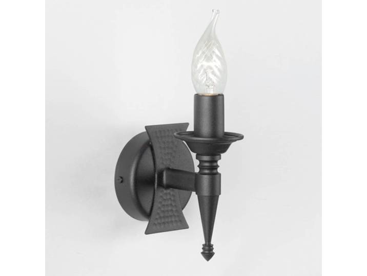 Elstead Wandlampe SAXON, dimmbar, schwarz, für Wohn- / Esszimmer, Metall, Landhaus / Rustikal, Wandleuchte, Wandlampe Innen