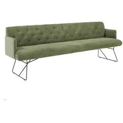 KAWOLA Esszimmerbank CHARME Cord olivgrün 166cm